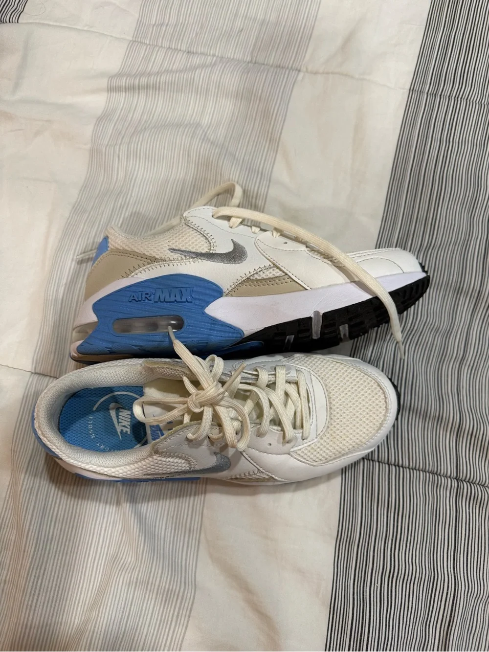 Nike Women’s Air Max Sneakers - White, Light Blue